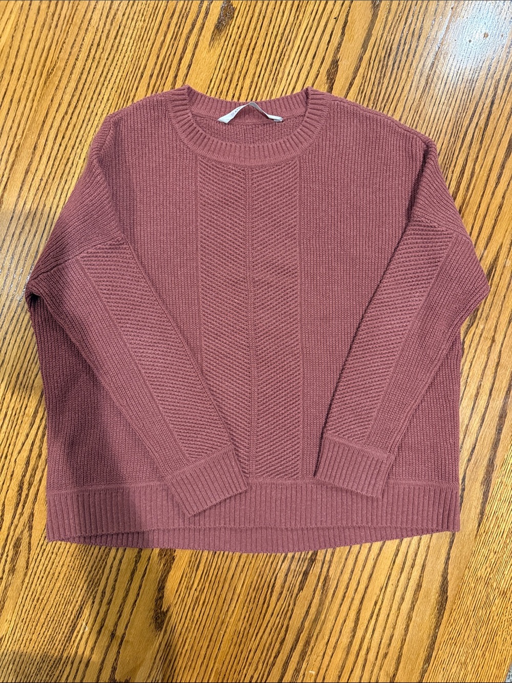 Athleta Ribbed Crewneck Sweater - Mauve Rose